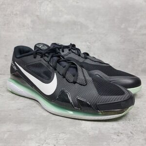Nike Court Air Zoom Vapor Pro Black Mint Tennis Shoes Size 13 Athletic Sneakers